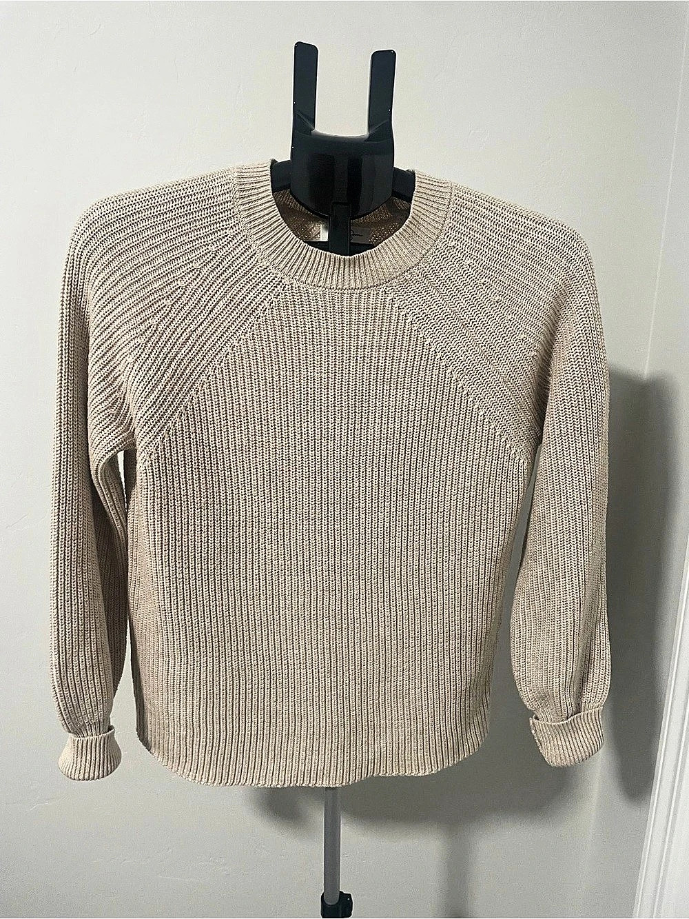 Jessica Simpson Knit Crewneck Sweater in Beige Size Small Like New